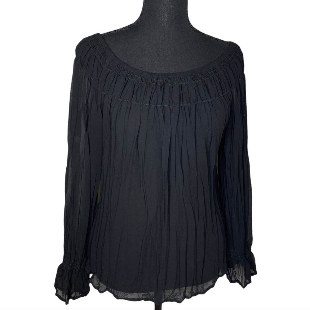 Harlow long sleeve peasant blouse size M - Picture 8 of 13